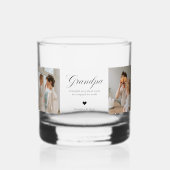Personalisiertes Opa-Personalbild  Whiskyglas (Vorderseite)
