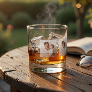 Personalisiertes Opa-Personalbild Whiskyglas