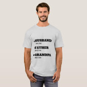 Personalisiertes Opa-Shirt mit Terminen T-Shirt (Vorne ganz)