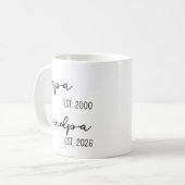 Personalisiertes Opa-Tasse-Geschenk für den neuen  Kaffeetasse (Vorderseite Links)