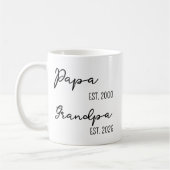 Personalisiertes Opa-Tasse-Geschenk für den neuen  Kaffeetasse (Links)