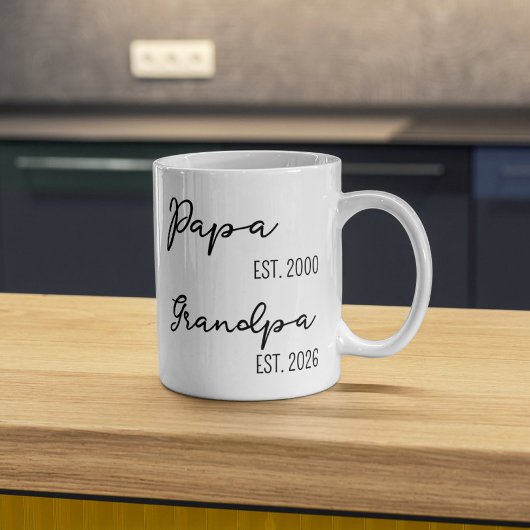 Personalisiertes Opa-Tasse-Geschenk für den neuen  Kaffeetasse