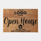 Personalisiertes Open House Real Anwesen Realtor L Fußmatte (Vorderseite)