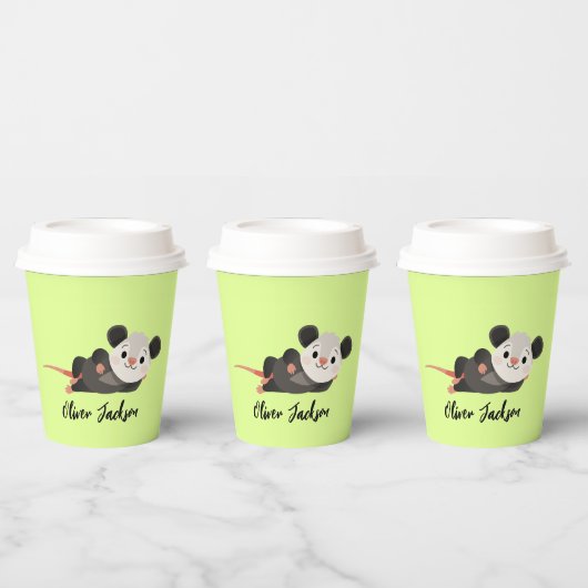 Personalisiertes Opossum Pappbecher (Multi)