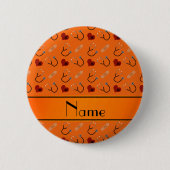 Personalisiertes orange button (Vorderseite)