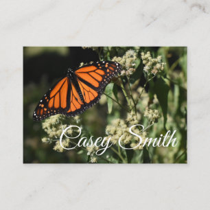 Personalisiertes Orange Monarch Butterfly Nature F Visitenkarte