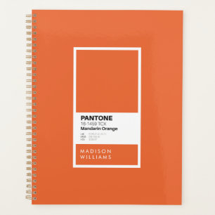 Personalisiertes Orange-Notebook Individuelle Na Planer