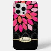 Personalisiertes Orange Pink Black Gold iPhone Cas Case-Mate iPhone Hülle (Rückseite)