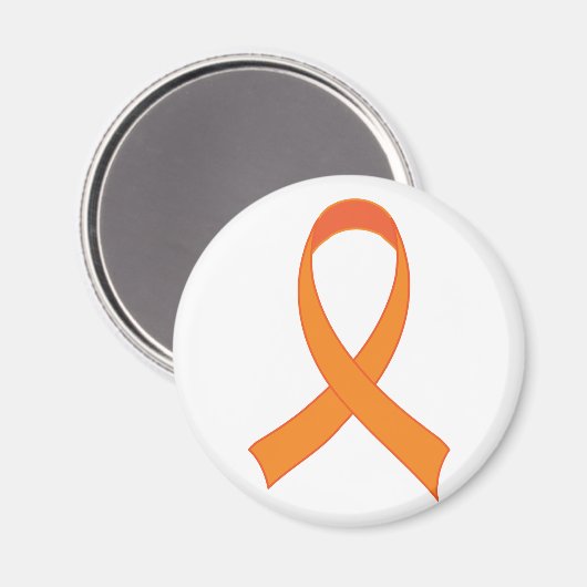Personalisiertes Orange Ribbon Awareness-Geschenk Magnet (Vorderseite/Rückseite)