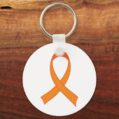 Personalisiertes Orange Ribbon Awareness-Geschenk Schlüsselanhänger (Vorderseite)