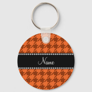 Personalisiertes orange schlüsselanhänger