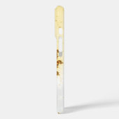 Personalisiertes Orange Spiral Fraktal Case-Mate iPhone Hülle (Rückseite / Links)