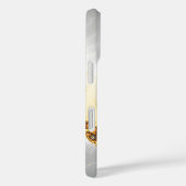 Personalisiertes Orange Spiral Fraktal Case-Mate iPhone Hülle (Rückseite / Rechts)