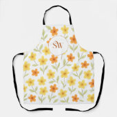 Personalisiertes Orange und Gelb Schürze (Vorderseite)
