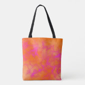 Personalisiertes Orange und Rosa Tasche (Rückseite)