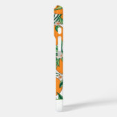 Personalisiertes Orangen Zitrusfrüchte Blumenmuste Case-Mate iPhone Hülle (Rückseite / Links)