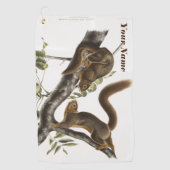 Personalisiertes Orangenbauchhörnchen Golfhandtuch (Vorderseite)