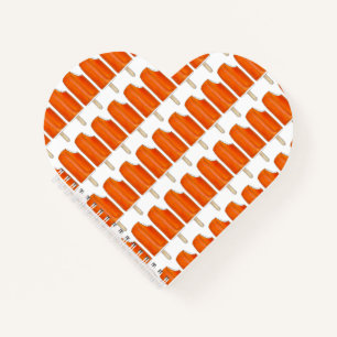 Personalisiertes Orangeneis Creamsikel Popsikel Notizblock