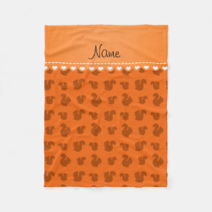 Personalisiertes Orangenfalke Fleecedecke