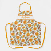 Personalisiertes Orangenmuster Schürze (Vorderseite)