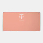 Personalisiertes Orangenpfirsich Schreibtischunterlage (Vorderseite)