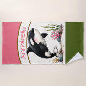 Personalisiertes Orca-Strandtuch  Strandtuch (Vorderseite)