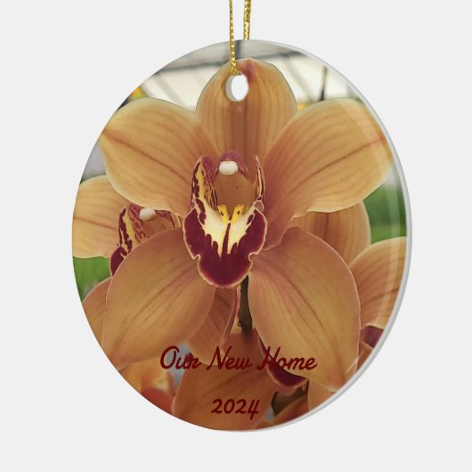 Personalisiertes Orchid Keramik Ornament (Links)