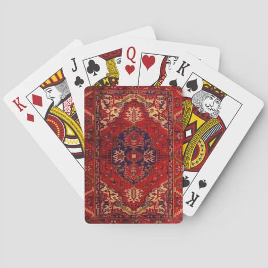Personalisiertes Oriental-Ruder-Design Spielkarten (Rückseite)