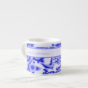 Personalisiertes orientalisches Vogel- und Espressotasse
