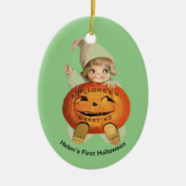 Personalisiertes Ornament des ersten Halloween