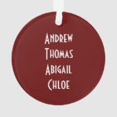 Personalisiertes Ornament für Mama Mein Bester Seg (Rückseite)