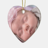 Personalisiertes Ornament in Herzform (Links)