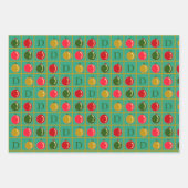 Personalisiertes Ornamental-Bingo-Venezianisch Rot Geschenkpapier Set (Vorderseite)