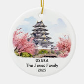 Personalisiertes Osaka-Ornament, Japan Keramik Ornament (Vorne)