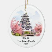 Personalisiertes Osaka-Ornament, Japan Keramik Ornament (Links)