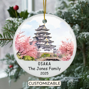 Personalisiertes Osaka-Ornament, Japan Keramik Ornament