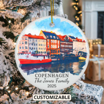 Personalisiertes Oslo-Ornament, Geschenk Dänemarks