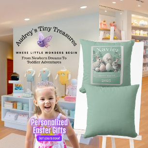 Personalisiertes Oster-Babykissen Kissen