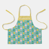 Personalisiertes Ostereier Niedlich farbenfroh grü Schürze (Vorderseite)