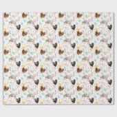 Personalisiertes Osterfeierungspapier Geschenkpapier (Flach)