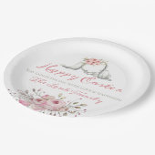 Personalisiertes Osterfest Party Abendessen Pappteller (Schrägansicht)