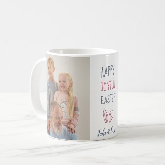 Personalisiertes OsterFoto Tasse Geschenk - Benutz (Vorderseite Links)