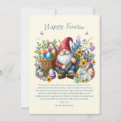 Personalisiertes Ostergebirge Feiertagskarte (Vorderseite)