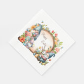 Personalisiertes Ostergebirge Serviette (Ecke)
