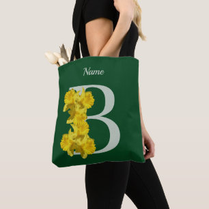 Personalisiertes Osterglocken-Monogramm Anfangsbuc Tasche