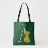 Personalisiertes Osterglocken-Monogramm Initial A Tasche (Vorderseite)