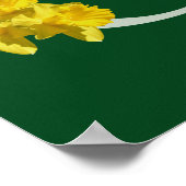 Personalisiertes Osterglocken-Monogramm Initial G Poster (Ecke)