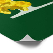 Personalisiertes Osterglocken-Monogramm Initiale E Poster (Ecke)