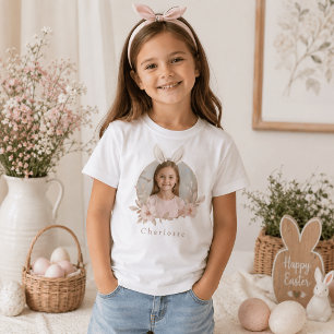 Personalisiertes Osterhasen-Foto-Kinder-T-Shirt T-Shirt