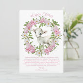 Personalisiertes Osterlamm Feiertagskarte (Stehend Vorderseite)